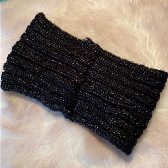 Black Knit Headband - Picture 7 of 9